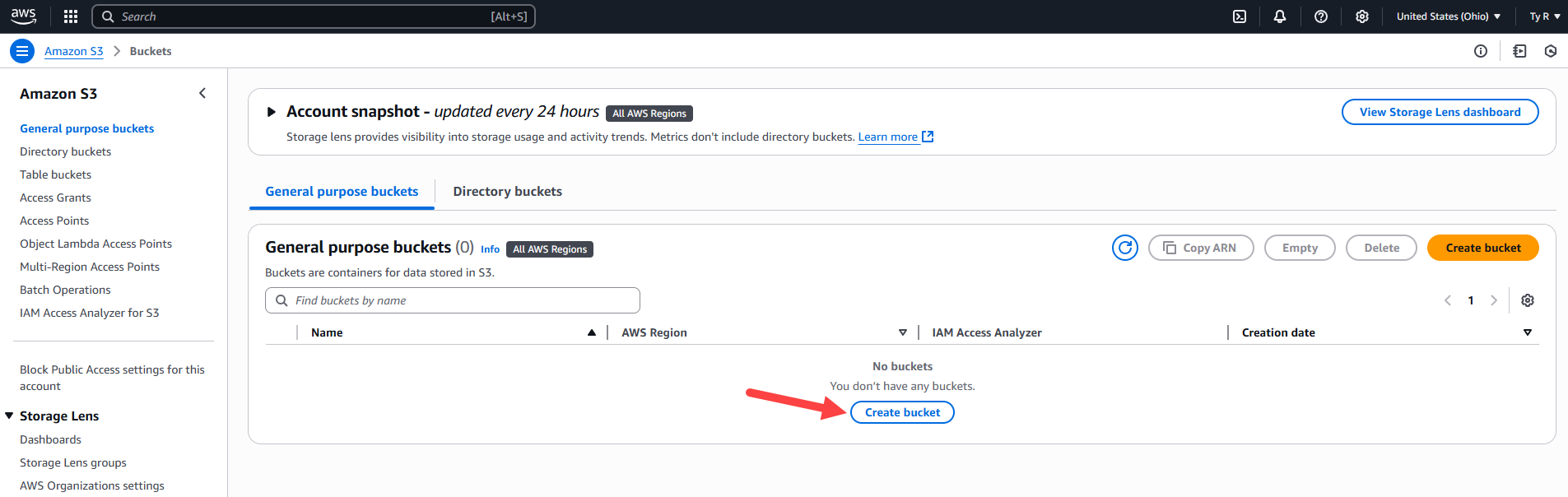 Create Amazon S3 Bucket