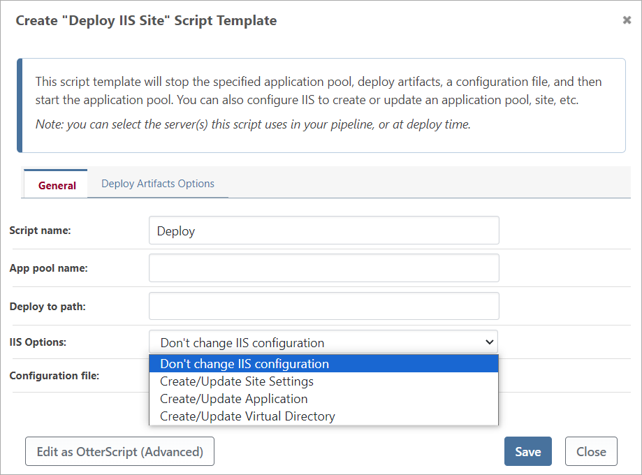 Site Options