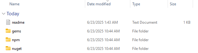 Downloaded Packages