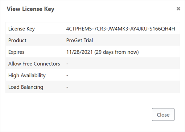 View License Key