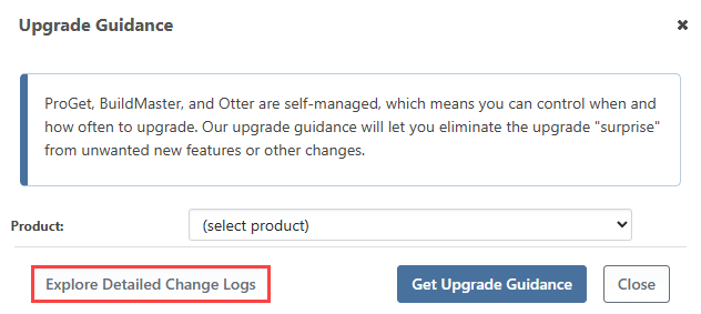 Explore Detailed Change Logs