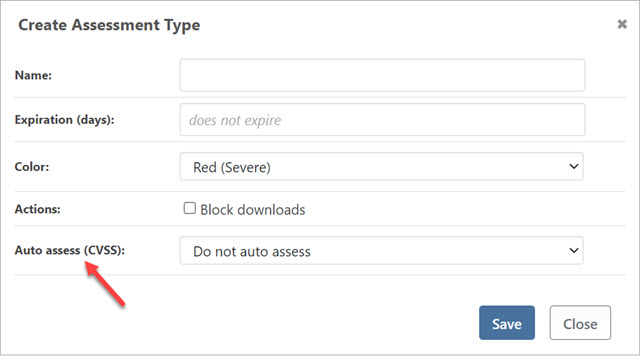 Create Assessment Type