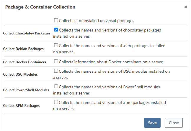 Chocolatey Package Scanning