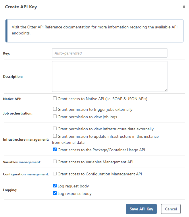 Create API Key
