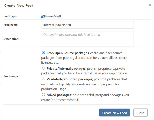 PowerShell Feed Creation