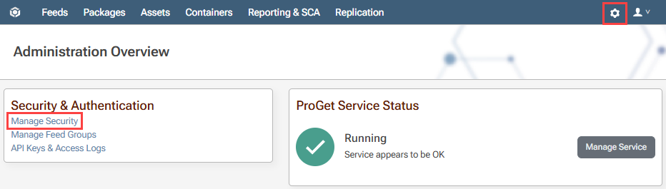 Manage Security "manage-security"