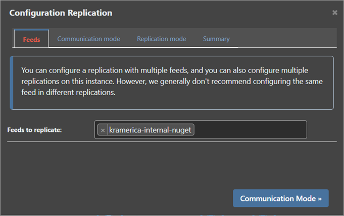 Configure Feed Replication on Disaster Recovery Server