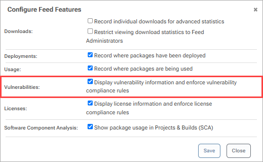 Configure Features