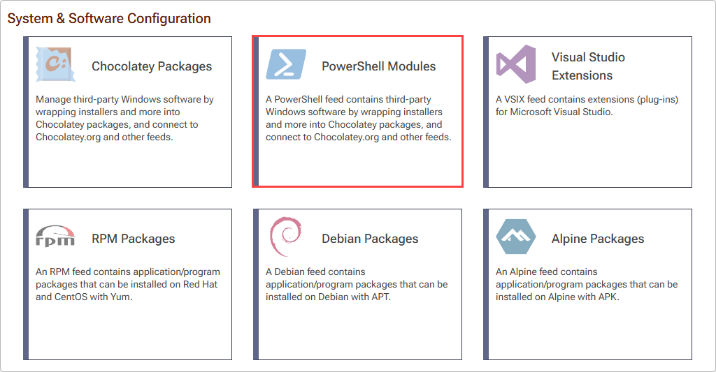 Create Powershell Feeds