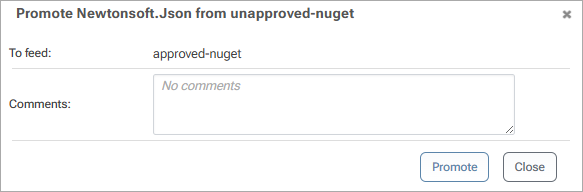Promote Package in ProGet