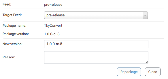 Pre-Release to Release Candidate