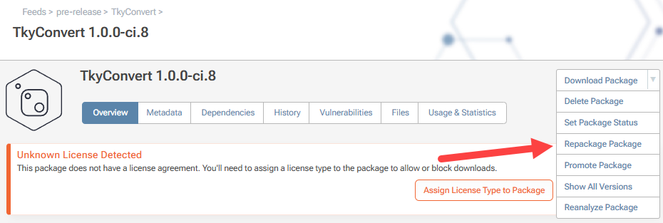 Repackage TkyConvert