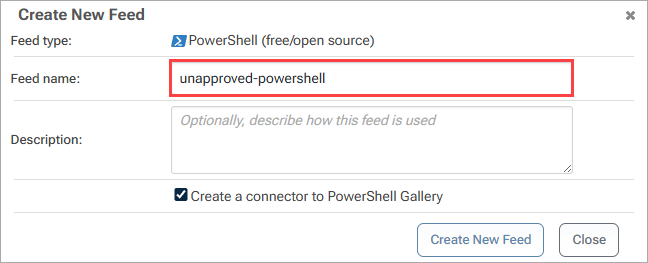 Name Unapproved Feed