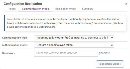 Configure Replication