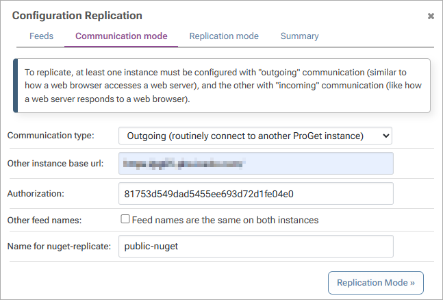 Configure Replication
