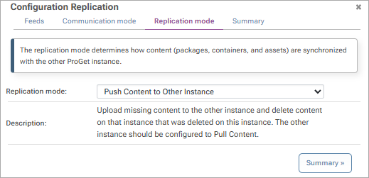 Replication Mode