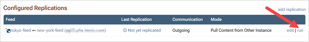 Run Replication